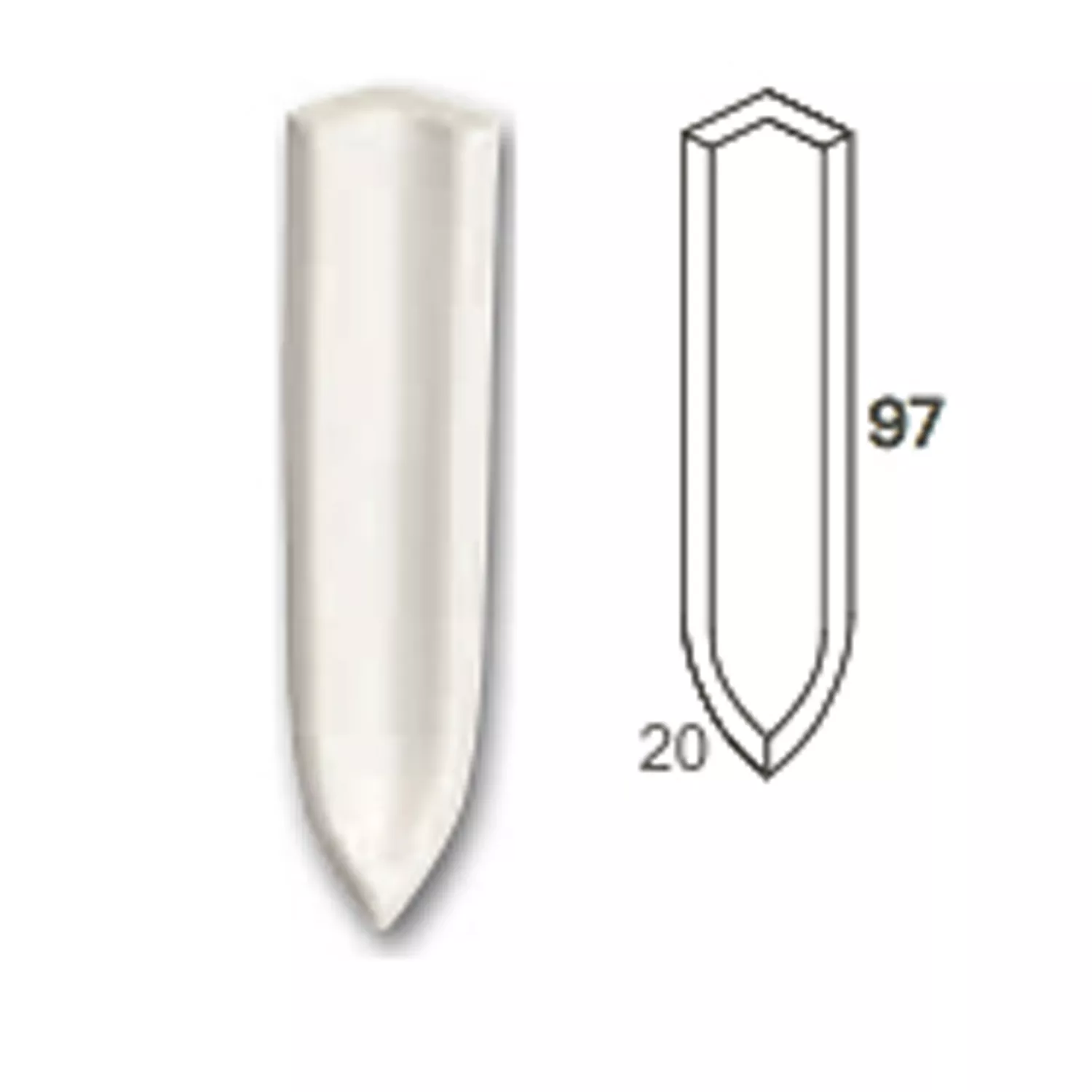 Innenecke Feinkorn Fliese Anthrazit 10x2cm 3 Innenecke Feinkorn Fliese Anthrazit 10x2cm