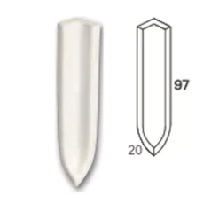 Innenecke Feinkorn Fliese Creme 10x2cm