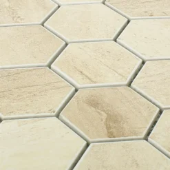 Alternative view of Keramik Betonoptik Mosaikfliesen Shepherd Hexagon Beige