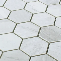 Alternative view of Keramik Betonoptik Mosaikfliesen Shepherd Hexagon Grau