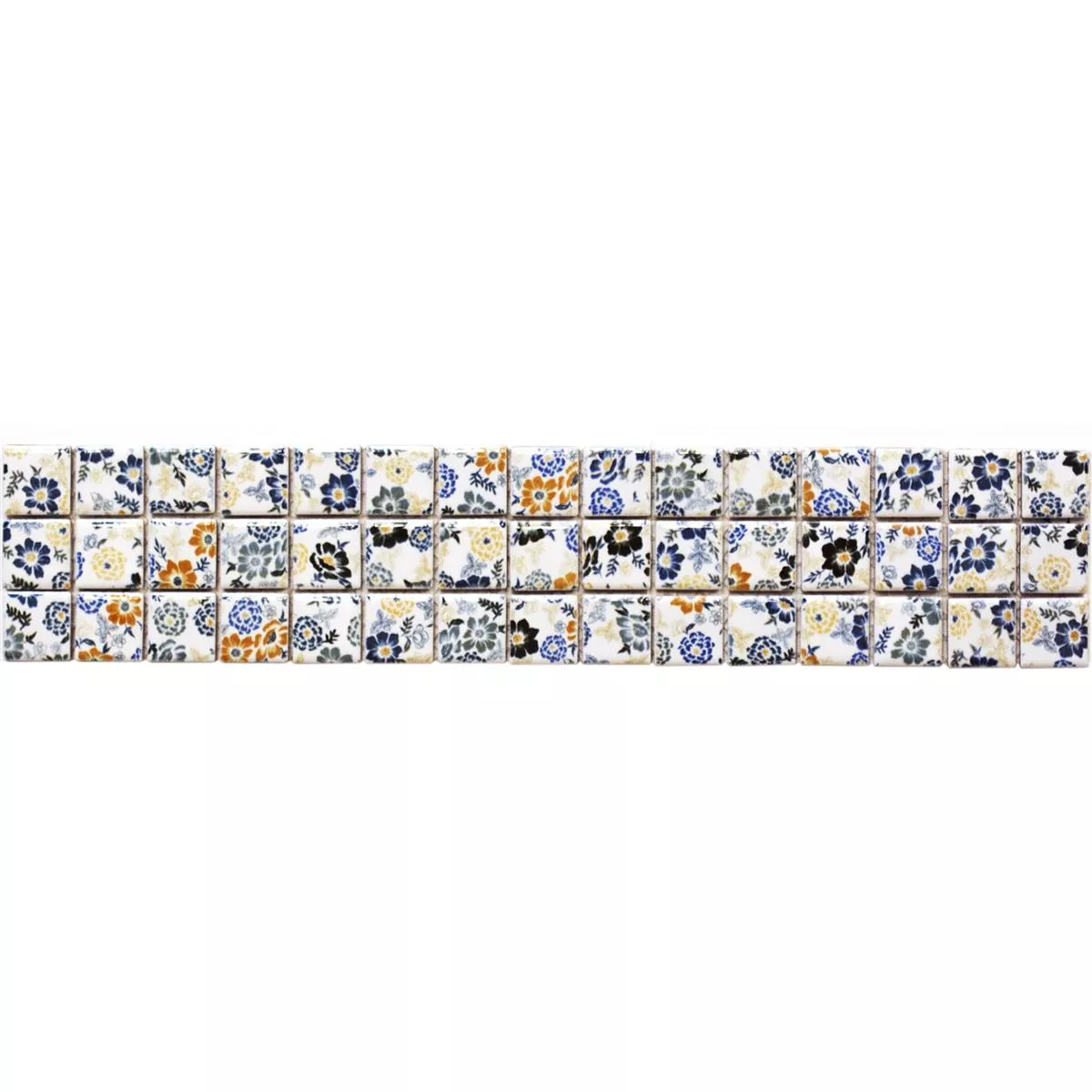 Keramik Fliesen Bordüre Detroid Weiß Bunt 5 Keramik Fliesen Bordüre Detroid Weiß Bunt – Bild 3