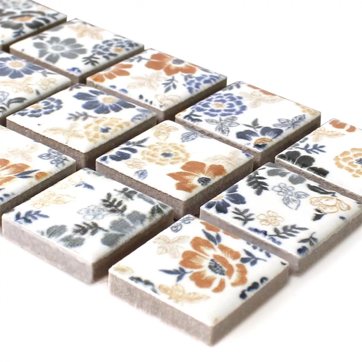 Keramik Fliesen Bordüre Detroid Weiß Bunt 6 Keramik Fliesen Bordüre Detroid Weiß Bunt – Bild 4