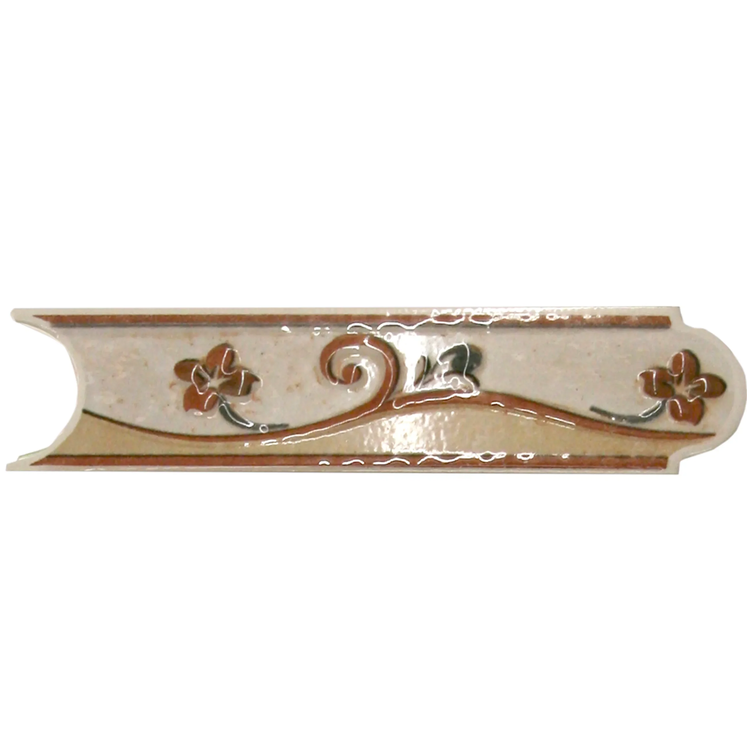 Keramik Fliesen Bordüre Frognot Beige 5x20cm 4 Keramik Fliesen Bordüre Frognot Beige 5x20cm – Bild 2