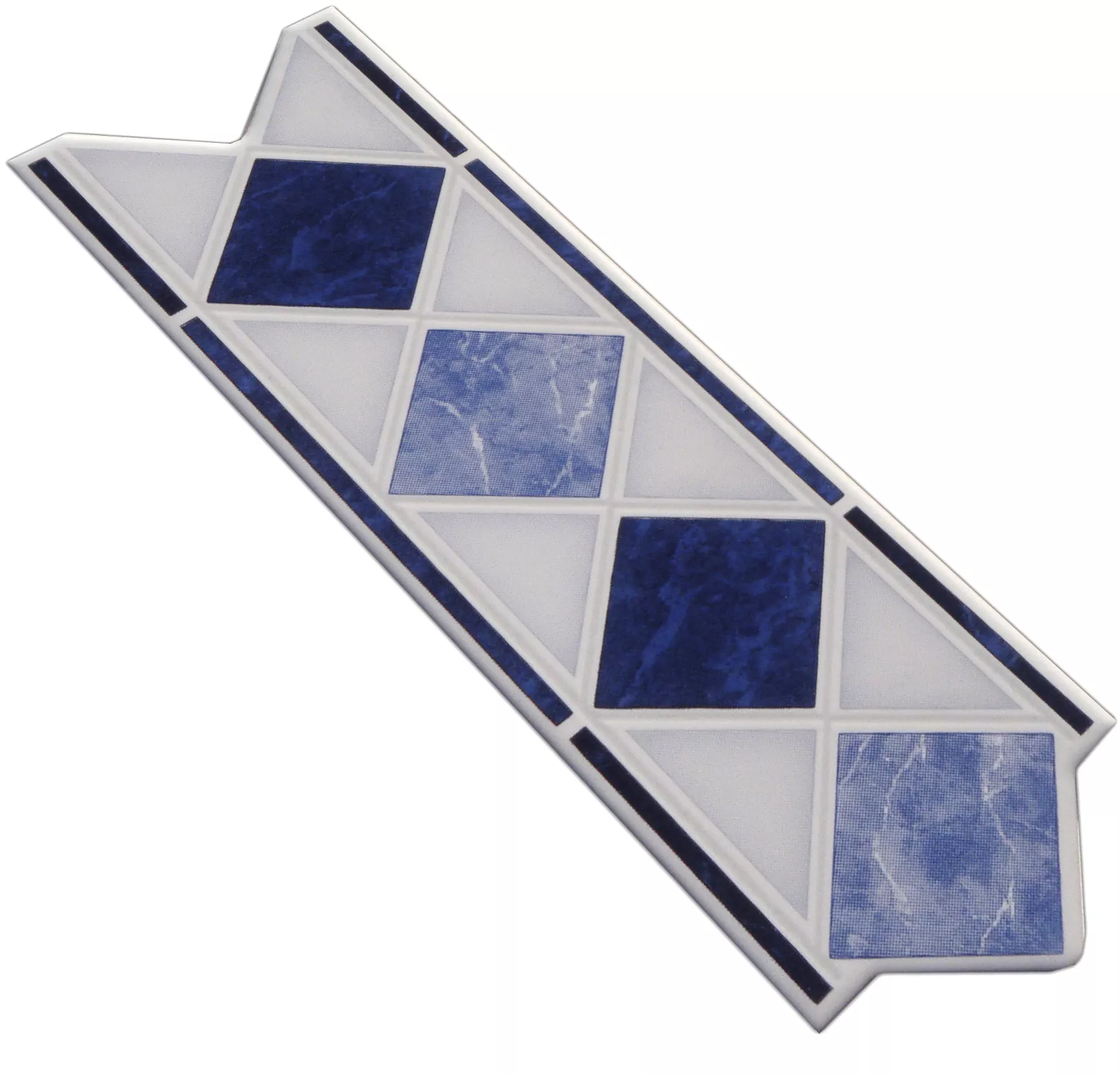 Keramik Fliesen Bordüre Hixson Blau 6x20cm 3 Keramik Fliesen Bordüre Hixson Blau 6x20cm