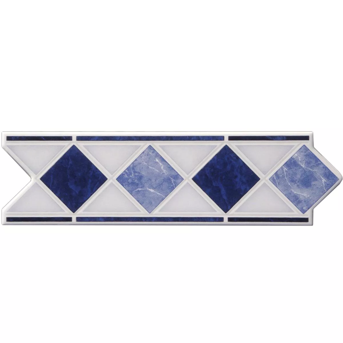 Keramik Fliesen Bordüre Hixson Blau 6x20cm 4 Keramik Fliesen Bordüre Hixson Blau 6x20cm – Bild 2