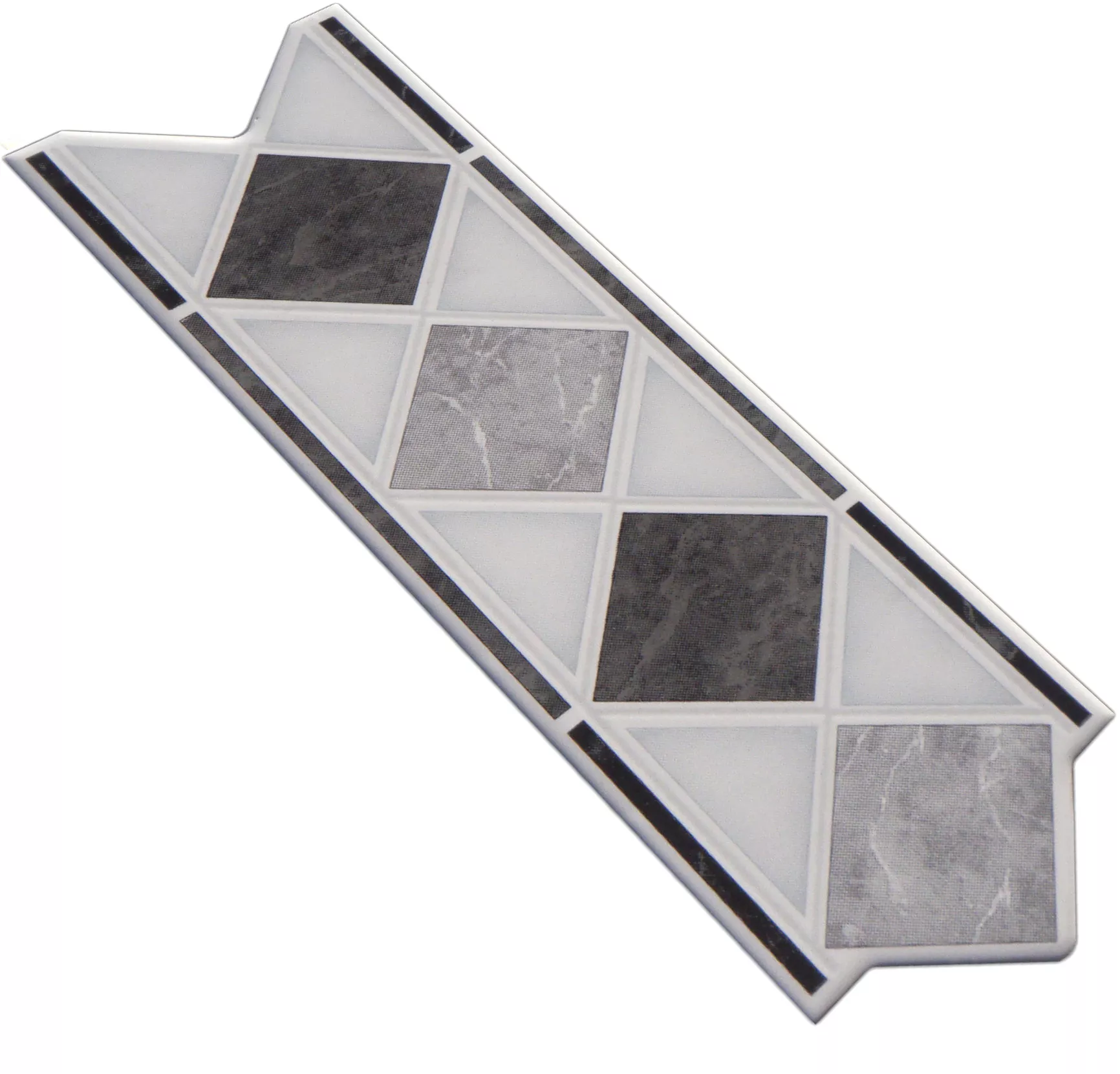 Keramik Fliesen Bordüre Hixson Schwarz 6x20cm 3 Keramik Fliesen Bordüre Hixson Schwarz 6x20cm