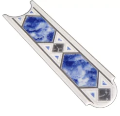 Keramik Fliesen Bordüre Melissa Blau 5x20cm