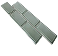 Keramik Fliesen Bordüre Metro Sanford Petrol