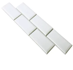 Keramik Fliesen Bordüre Metro Sanford Weiß