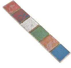 Keramik Fliesen Bordüre Paradox Bunt Mix