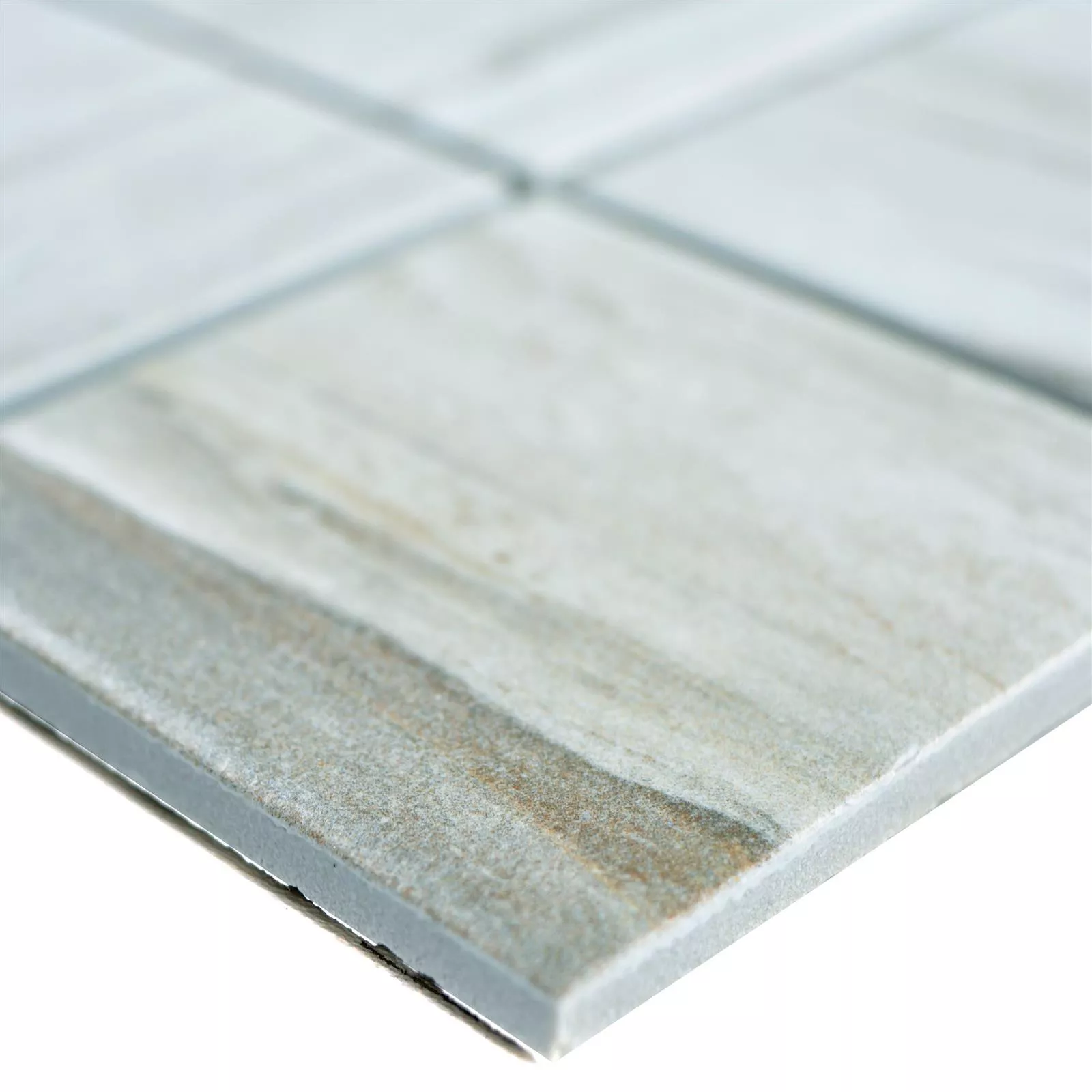 Keramik Holzoptik Mosaikfliesen Norfolk Weiss Quadrat 3 Keramik Holzoptik Mosaikfliesen Norfolk Weiss Quadrat