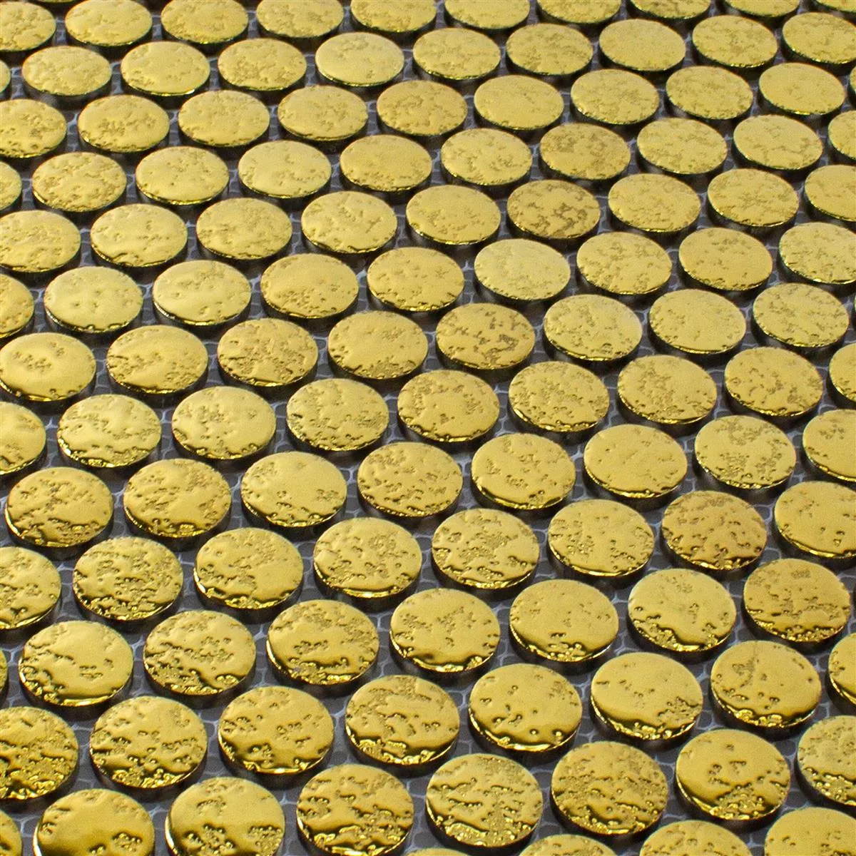 Keramik Knopf Effekt Mosaik Fliesen Meneksche Gold 4 Keramik Knopf Effekt Mosaik Fliesen Meneksche Gold – Bild 2