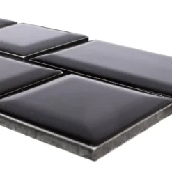 Keramik Metro Fliesenbordüre Baxley Schwarz 7 Keramik Metro Fliesenbordüre Baxley Schwarz -Mosafil Shop keramik metro fliesenborduere baxley schwarz 3 51