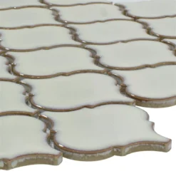 Keramik Mosaik Fliesen Asmara Arabesque Weiß