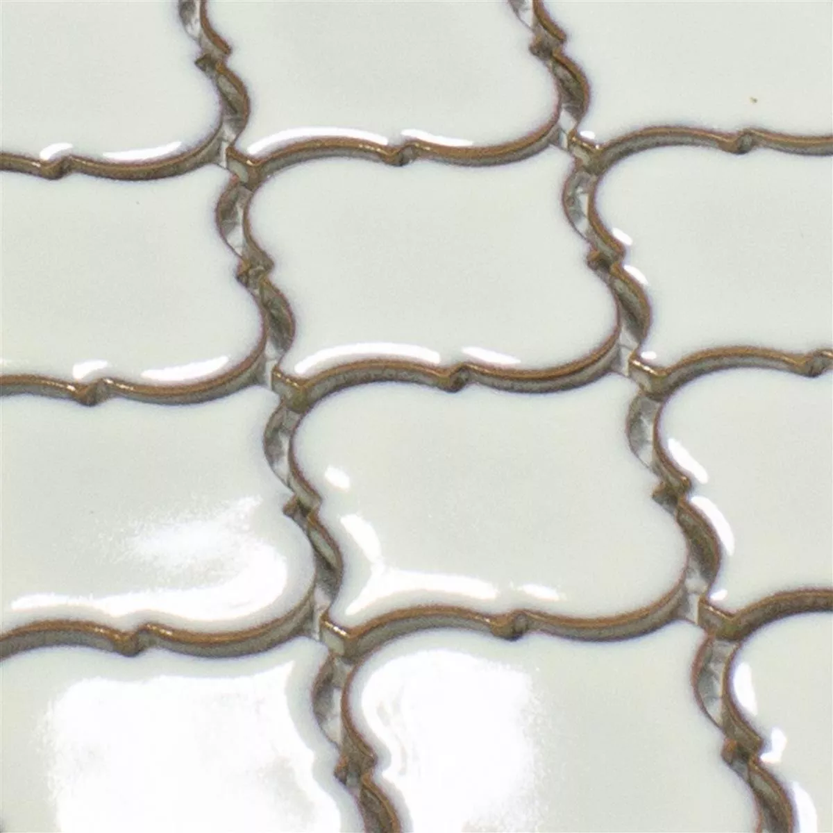 Keramik Mosaik Fliesen Asmara Arabesque Weiß 4 Keramik Mosaik Fliesen Asmara Arabesque Weiß – Bild 2