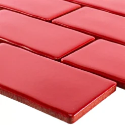 Keramik Mosaik Fliesen Florenz Handgemacht Rot