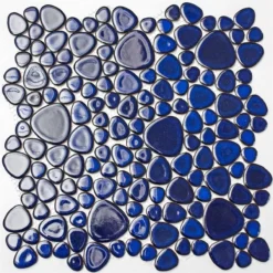 Keramik Mosaik Fliesen Kiesel Optik Dunkelblau 7 Keramik Mosaik Fliesen Kiesel Optik Dunkelblau -Mosafil Shop keramik mosaik fliesen fluss kiesel optik dunkelblau 3 46