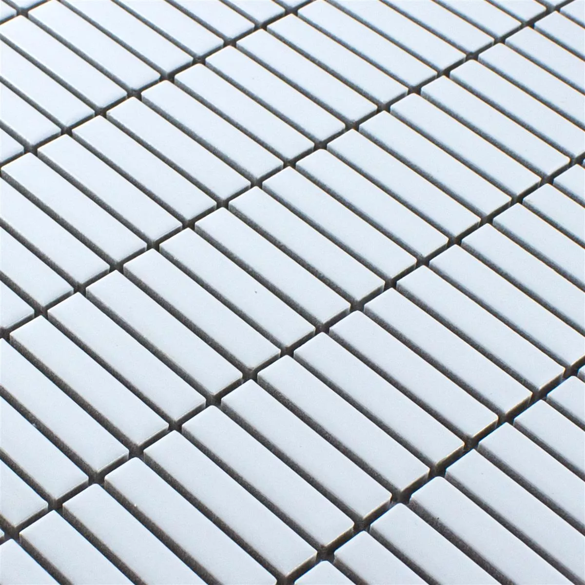 Keramik Mosaik Fliesen Midway Weiß Glänzend 4 Keramik Mosaik Fliesen Midway Weiß Glänzend – Bild 2