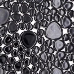Keramik Kiesel Mosaik Sabah Schwarz Glänzend -Mosafil Shop keramik mosaik fliesen sabah 05 png 0cd5