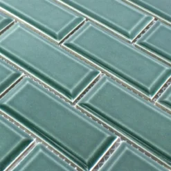 Alternative view of Keramik Mosaik Fliesen StPauls Metro Facette Grün