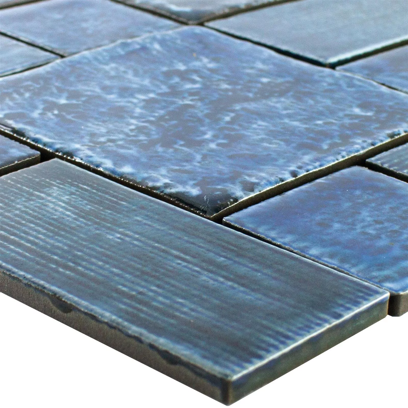 Keramik Mosaikfliese Bangor Glänzend Türkis Mix 3 Keramik Mosaikfliese Bangor Glänzend Türkis Mix