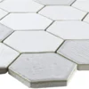 Keramik Mosaikfliese Roseburg Hexagon Glänzend Weiß 1 Keramik Mosaikfliese Roseburg Hexagon Glänzend Weiß -Mosafil Shop keramik mosaikfliese roseburg hexagon glaenzend weiss 1 1