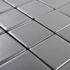 Alternative view of Keramik Mosaikfliesen Adrian Grau Matt Quadrat 48