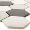Keramik Mosaikfliesen Monforte Hexagon Schwarz Grau 51 2 Keramik Mosaikfliesen Monforte Hexagon Schwarz Grau 51 -Mosafil Shop keramik mosaikfliesen monforte hexagon schwarz grau 51 1 90