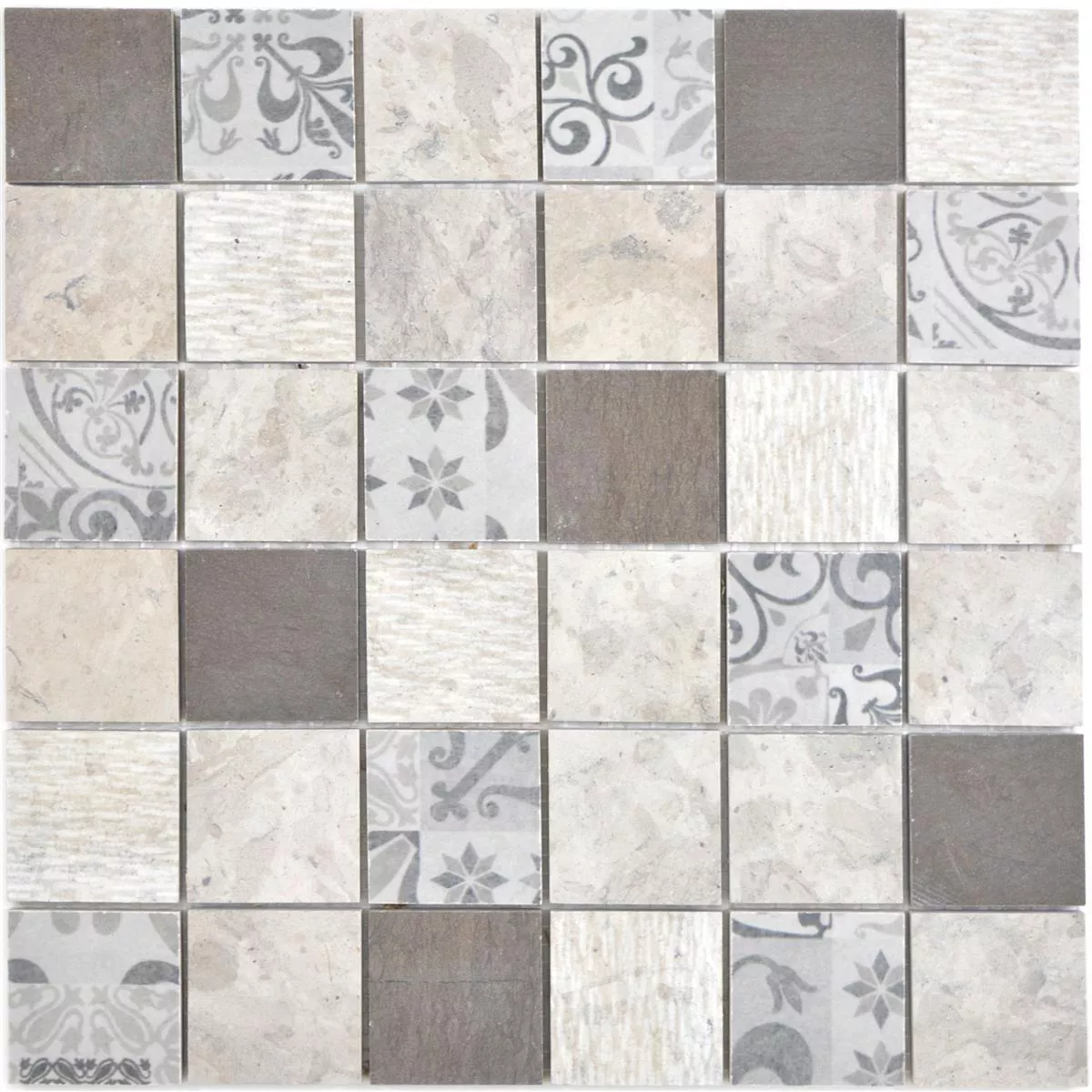 Keramik Mosaikfliesen Mythos Quadrat Grau 6 Keramik Mosaikfliesen Mythos Quadrat Grau – Bild 4