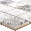 Keramik Mosaikfliesen Mythos Quadrat Grau Beige -Mosafil Shop keramik mosaikfliesen mythos quadrat grau beige 1 4