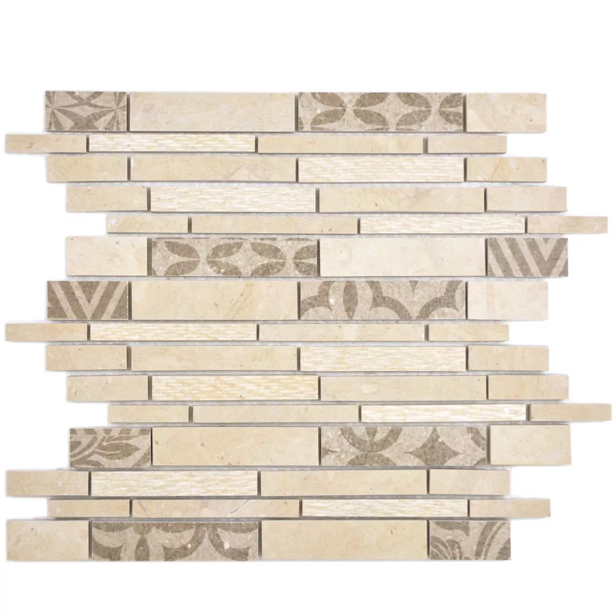 Keramik Mosaikfliesen Mythos Stäbchen Beige 6 Keramik Mosaikfliesen Mythos Stäbchen Beige – Bild 4