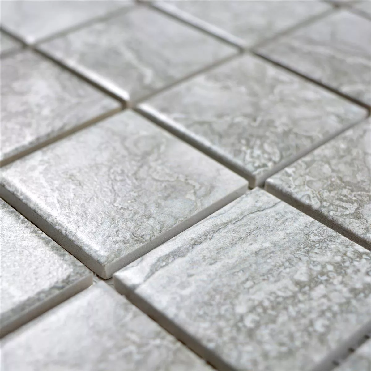 Keramik Mosaikfliesen Oscar Steinoptik Grau 5 Keramik Mosaikfliesen Oscar Steinoptik Grau – Bild 3