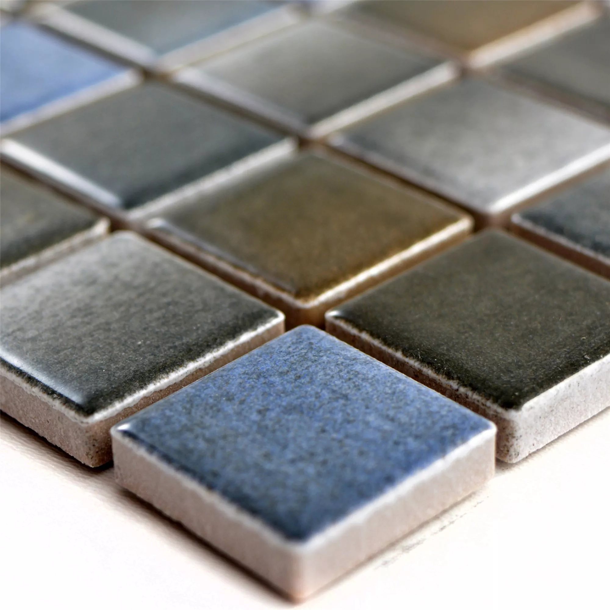 Keramik Mosaikfliesen Picasso Braun Blau 3 Keramik Mosaikfliesen Picasso Braun Blau
