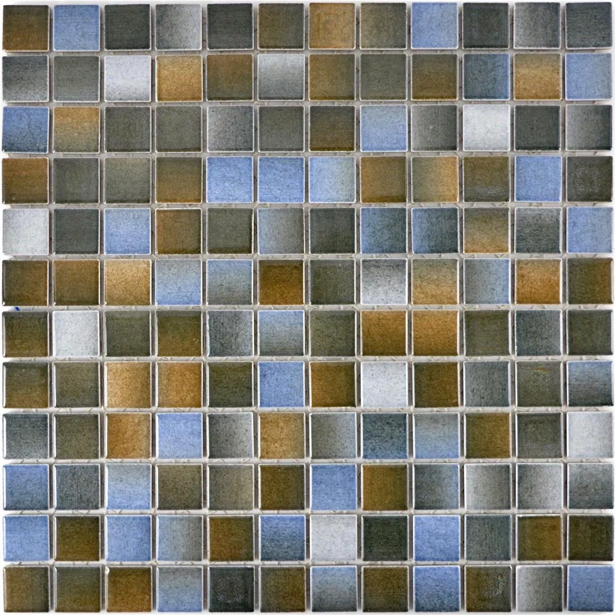 Keramik Mosaikfliesen Picasso Braun Blau 5 Keramik Mosaikfliesen Picasso Braun Blau – Bild 3
