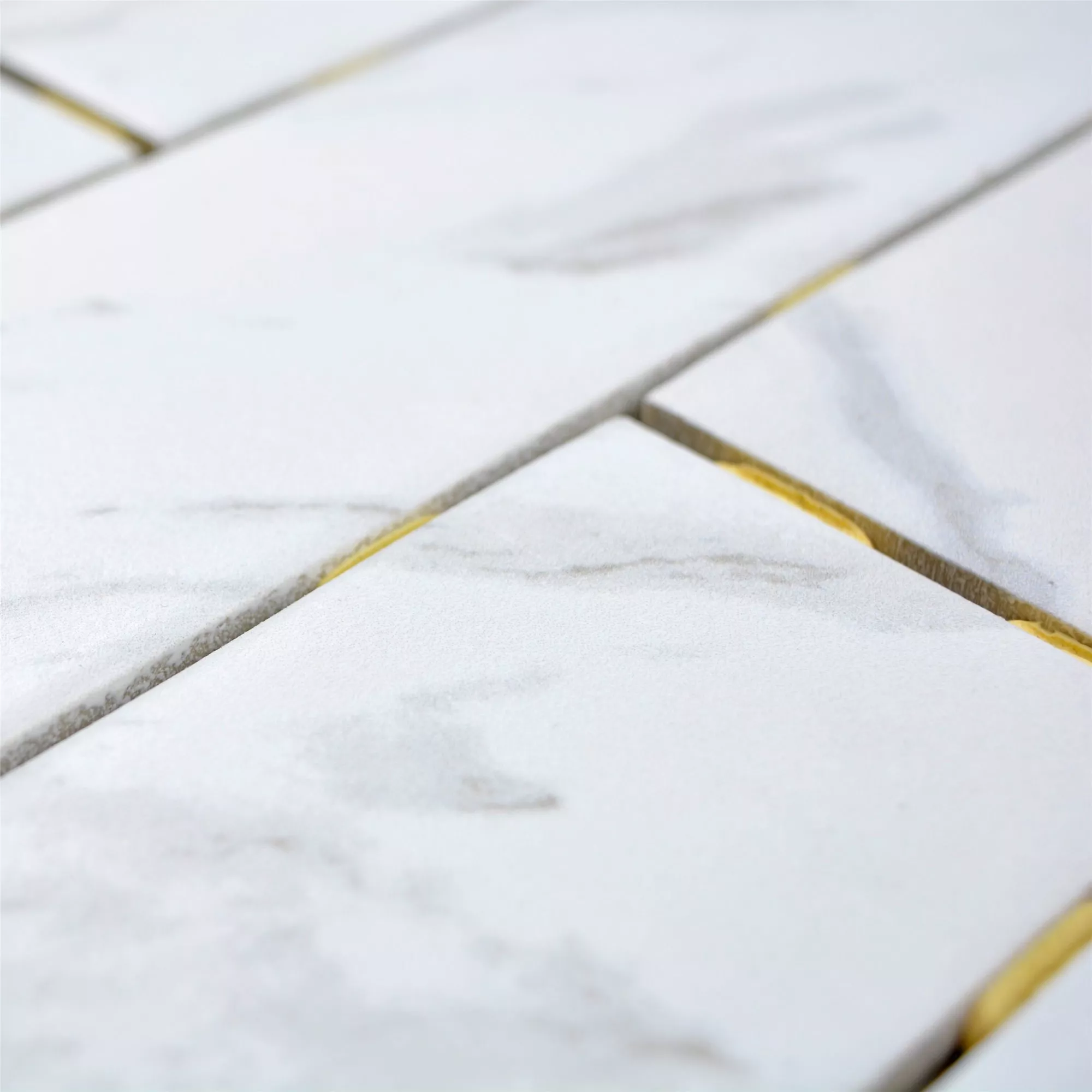Keramik Mosaikfliesen Reika Brick Carrara Weiß 4 Keramik Mosaikfliesen Reika Brick Carrara Weiß – Bild 2