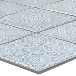 Keramik Mosaik Fliesen Rivabella Relief Blau