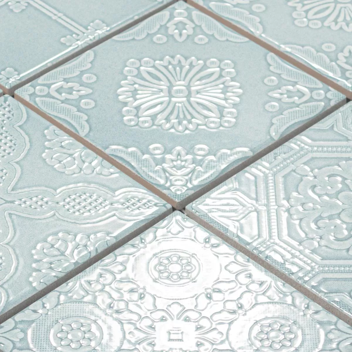Keramik Mosaik Fliesen Rivabella Relief Grün 4 Keramik Mosaik Fliesen Rivabella Relief Grün – Bild 2