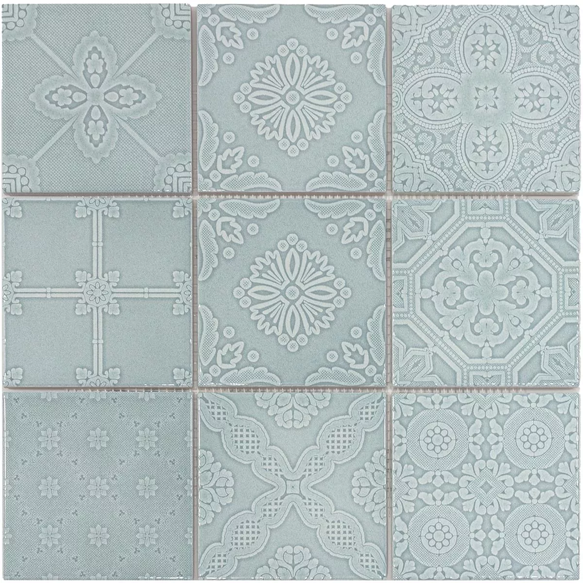 Keramik Mosaik Fliesen Rivabella Relief Grün 6 Keramik Mosaik Fliesen Rivabella Relief Grün – Bild 4