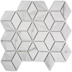 Keramik Mosaikfliesen Zyrus Carrara Würfel -Mosafil Shop keramik mosaikfliesen zyrus carrara wuerfel 3 98
