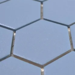 Keramikmosaik Bismarck R10B Hexagon Blau H51 -Mosafil Shop keramikmosaik bismarck r10b hexagon blau h51 2 86