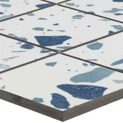 Keramikmosaik Fliesen Liberty Blau 73x73mm