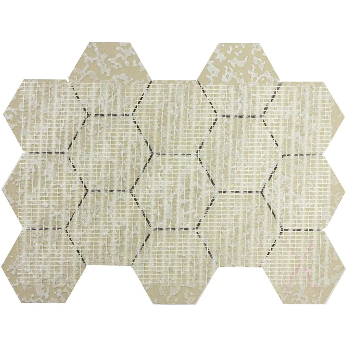Keramikmosaik Fliesen Naftalin Hexagon Braun Blau 7 Keramikmosaik Fliesen Naftalin Hexagon Braun Blau – Bild 5