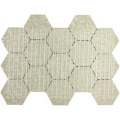 Keramikmosaik Fliesen Naftalin Hexagon Braun Weiß -Mosafil Shop keramikmosaik fliesen naftalin hexagon braun weiss 5 82