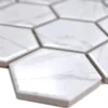 Keramikmosaik Mozart Hexagon Weiß Glänzend 1 Keramikmosaik Mozart Hexagon Weiß Glänzend -Mosafil Shop keramikmosaik mozart hexagon weiss glaenzend 1 81
