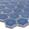 Keramikmosaik Salomon Hexagon Blau Grün H23 -Mosafil Shop keramikmosaik salomon hexagon blau gruen h23 1 65