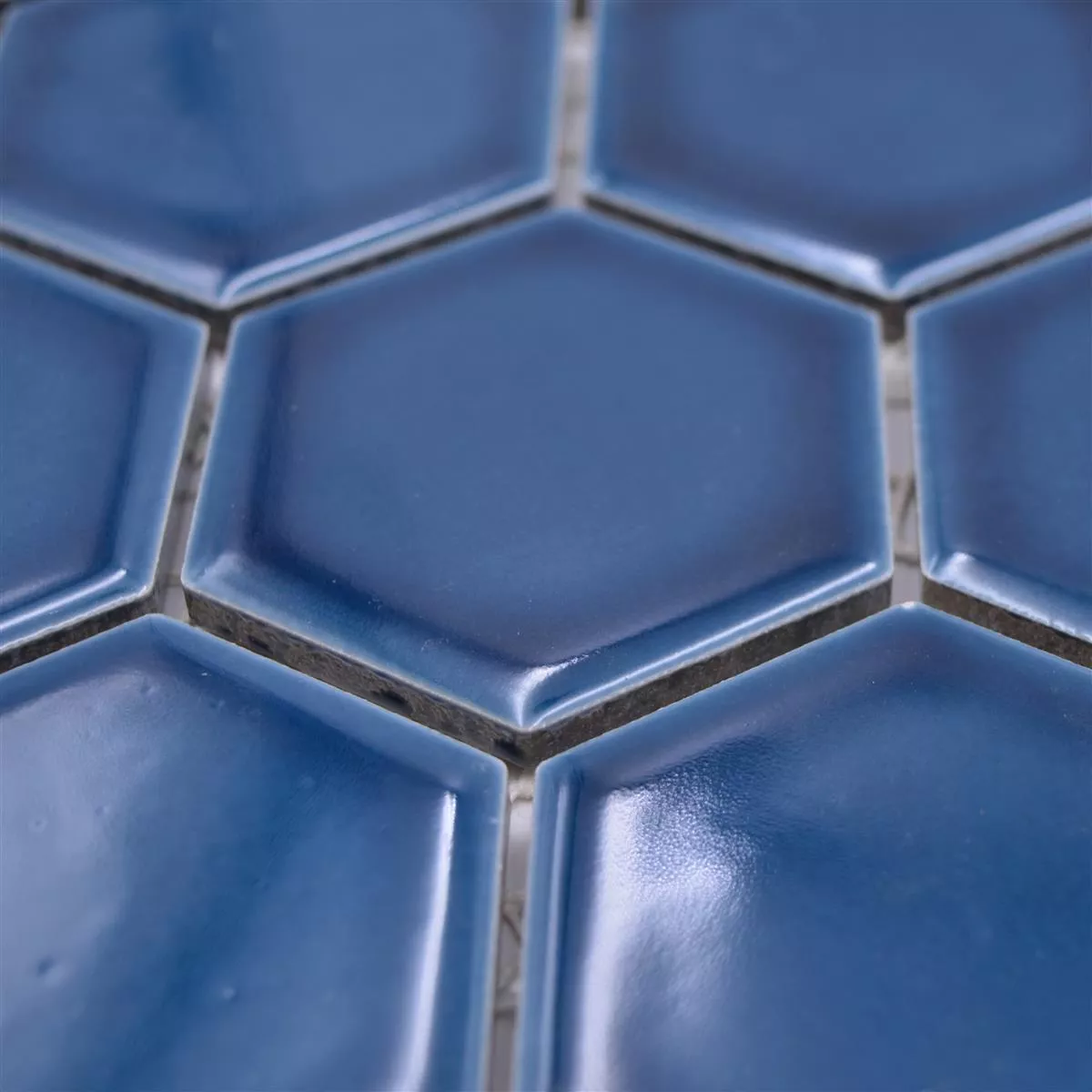 Keramikmosaik Salomon Hexagon Blau Grün H51 4 Keramikmosaik Salomon Hexagon Blau Grün H51 – Bild 2