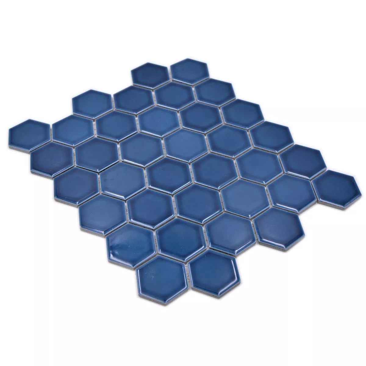Keramikmosaik Salomon Hexagon Blau Grün H51 5 Keramikmosaik Salomon Hexagon Blau Grün H51 – Bild 3