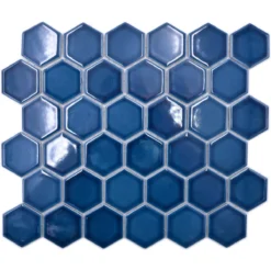 Keramikmosaik Salomon Hexagon Blau Grün H51 9 Keramikmosaik Salomon Hexagon Blau Grün H51 -Mosafil Shop keramikmosaik salomon hexagon blau gruen h51 4 39