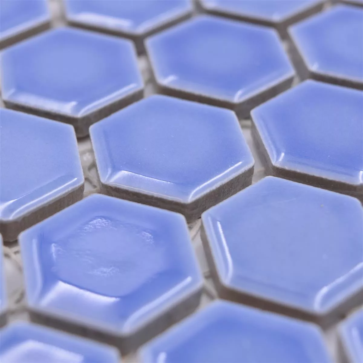 Keramikmosaik Salomon Hexagon Hellblau H23 4 Keramikmosaik Salomon Hexagon Hellblau H23 – Bild 2