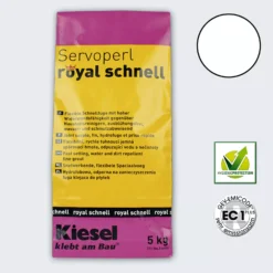 Kiesel Servoperl Royal - Schnell Erhärtende, Flexible Fuge (5KG-Weiß)
